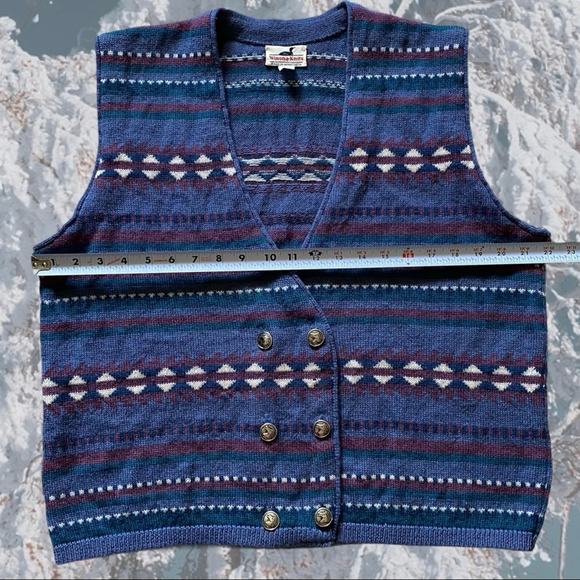 SOLD Winona-Knits 100% Wool Sweater Vest Sz L - Picture 9 of 9